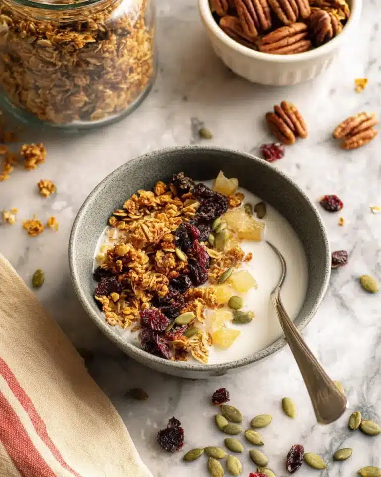 Pumpkin Spice Granola with Quinoa and Dried Cranberries Recipe 7 Pumpkin Spice Granola with Quinoa and Dried Cranberries Recipe