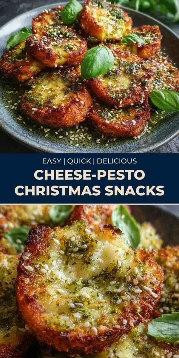 Cheese-Pesto Christmas Snacks 6 Cheese-Pesto Christmas Snacks platter featuring festive appetizers