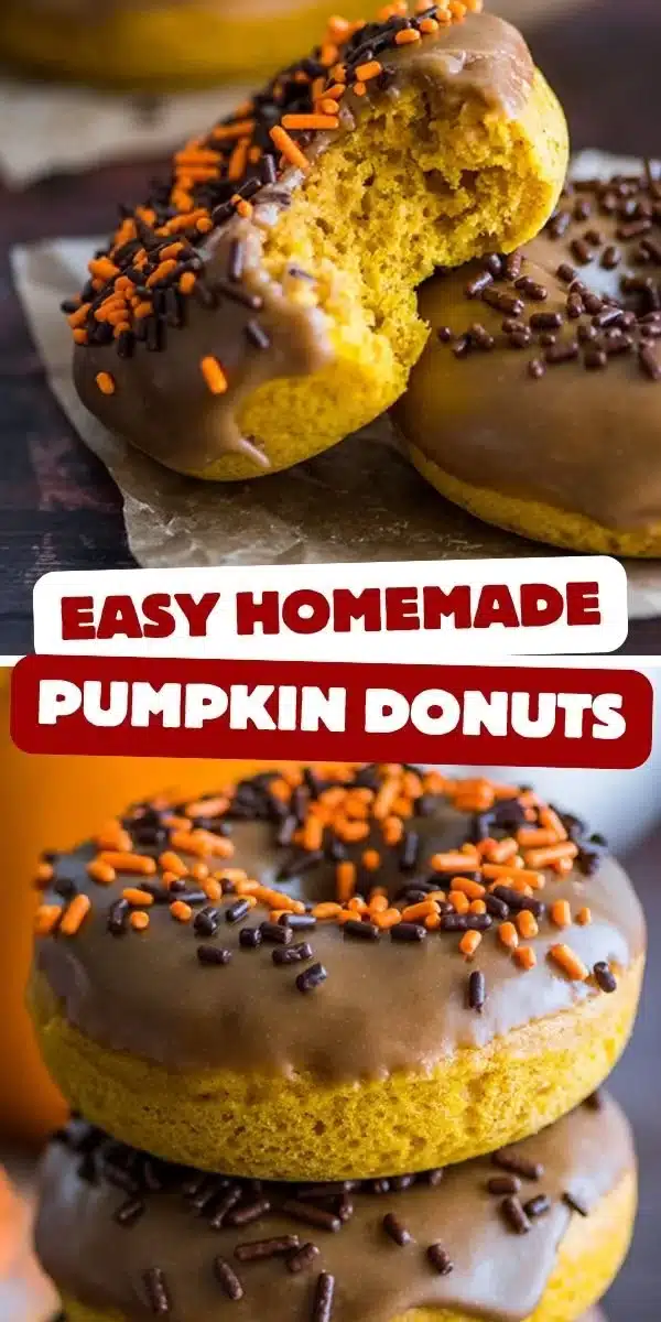 Delicious maple glazed pumpkin donuts on a plate